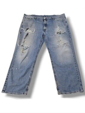 Levi's Jeans Size 44 W44"xL27.5" Thrashed Levi's Jeans Distressed Destroyed Torn